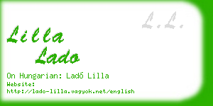 lilla lado business card