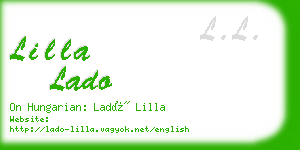 lilla lado business card